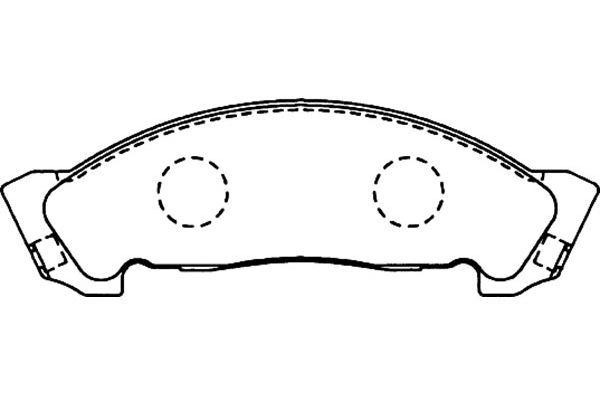 KAVO PARTS Комплект тормозных колодок, дисковый тормоз BP-3508